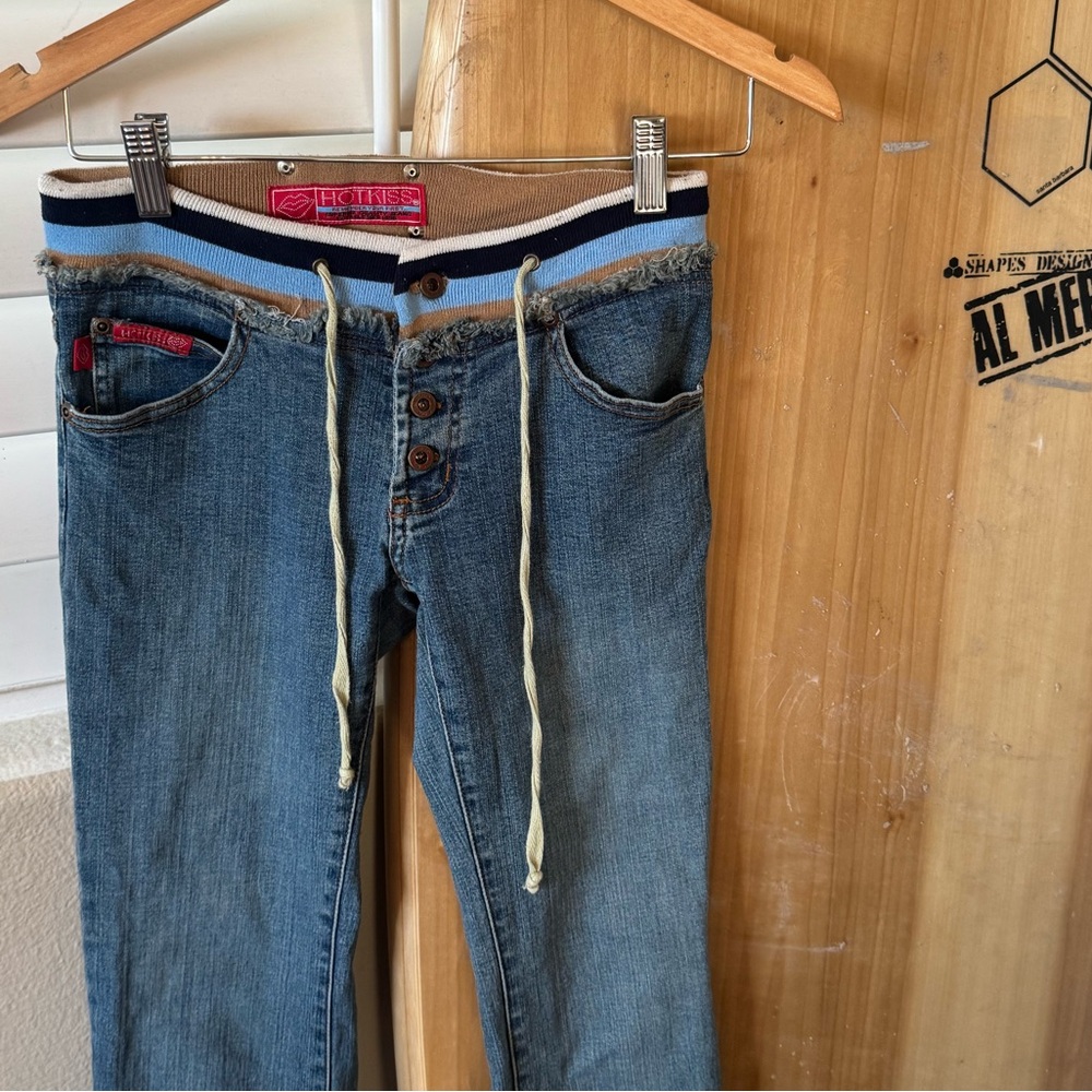vtg 90s hotkiss jeans with adjustable waist